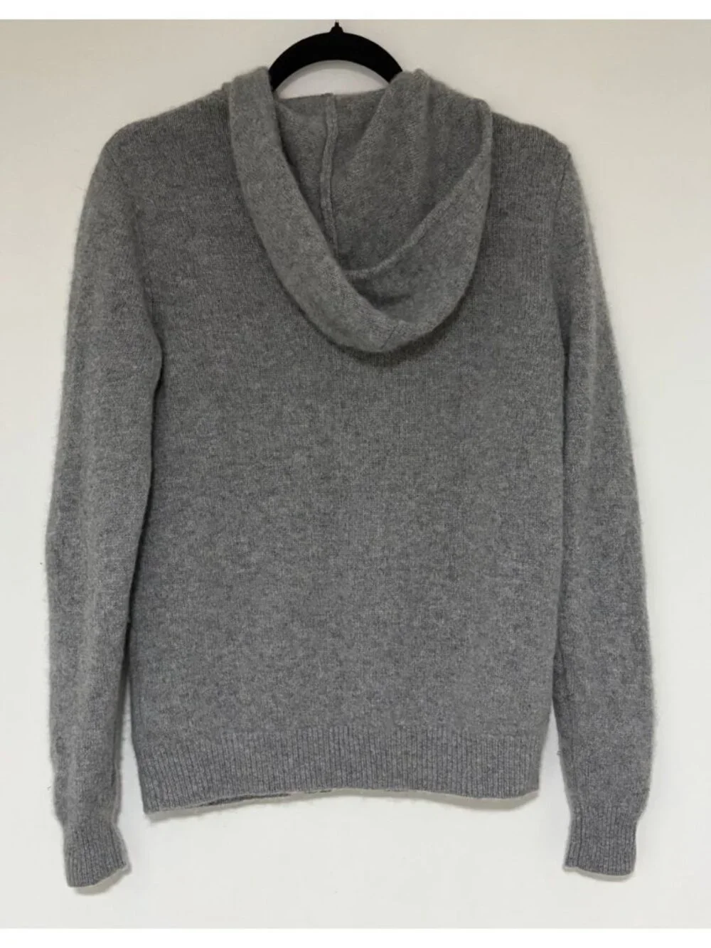 Quince Women’s Gray 100% Cashmere Full Zip Hoodie Sweater Size Small Pockets - Picture 4 of 8